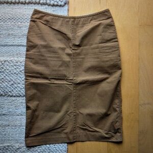 Classic Brown Pencil Skirt
